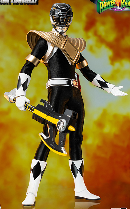 Dragon Shield Black Ranger 1/6 Scale FigZero | Mighty Morphin Power Rangers | threezero