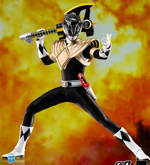 Dragon Shield Black Ranger 1/6 Scale FigZero | Mighty Morphin Power Rangers | threezero