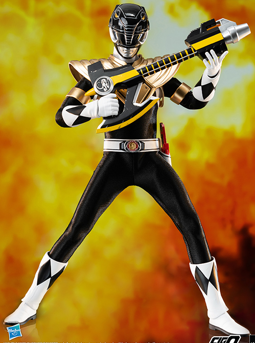 Dragon Shield Black Ranger 1/6 Scale FigZero | Mighty Morphin Power Rangers | threezero