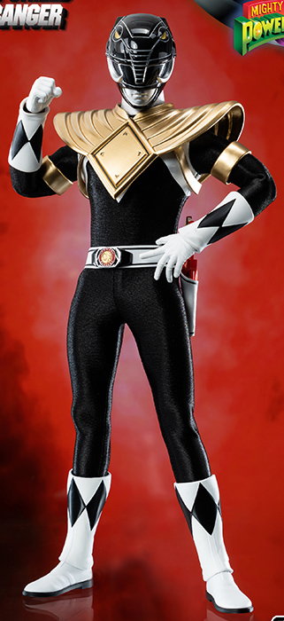 Dragon Shield Black Ranger 1/6 Scale FigZero | Mighty Morphin Power Rangers | threezero