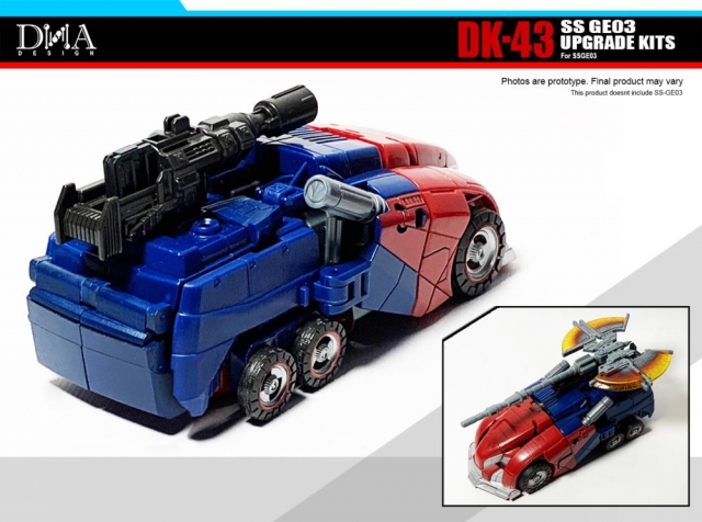 DK-43 Upgrade Kit for Transformers Studio Series 03 Optimus Prime Gamer Edition | Dna Design | Upgrade Kit