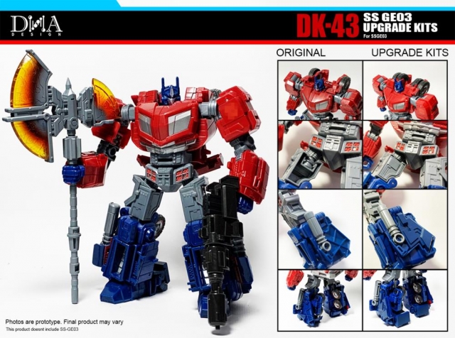 DK-43 Upgrade Kit for Transformers Studio Series 03 Optimus Prime Gamer Edition | Dna Design | Upgrade Kit