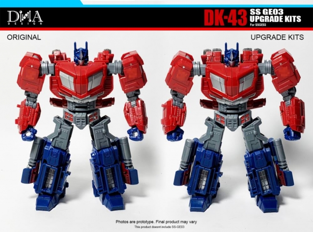 DK-43 Upgrade Kit for Transformers Studio Series 03 Optimus Prime Gamer Edition | Dna Design | Upgrade Kit
