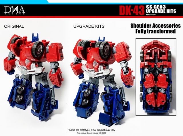 DK-43 Upgrade Kit for Transformers Studio Series 03 Optimus Prime Gamer Edition | Dna Design | Upgrade Kit