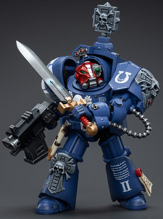  Ultramarines Terminators Sergeant Terconon 1/18 Scale | Warhammer 40K | Joy Toy