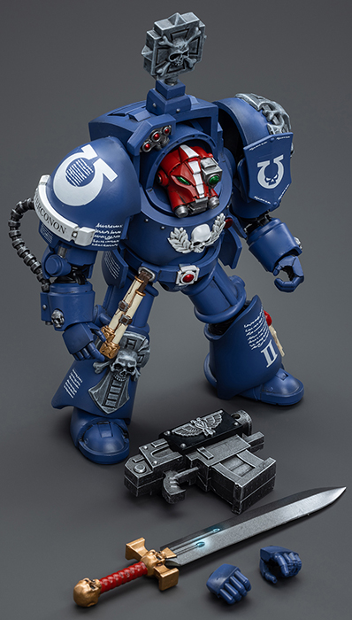  Ultramarines Terminators Sergeant Terconon 1/18 Scale | Warhammer 40K | Joy Toy