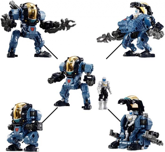 DA-101 Diaclone Powered-Suit Set with Robot Base | Diaclone Reboot