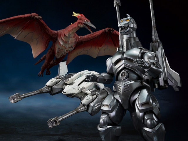Mechagodzilla, Garuda and Fire Rodan Makuhari Decisive Battle Version Set S.H.MonsterArts | Bandai Tamashii Nations | Godzilla Vs. Mechagodzilla II