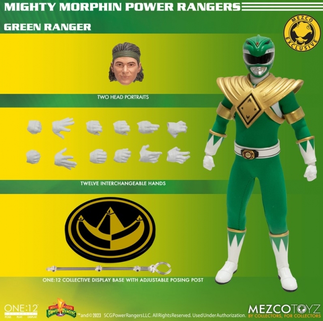 Green Ranger One:12 Collective Exclusive Edition | Mighty Morphin Power Rangers | Mezco Toyz