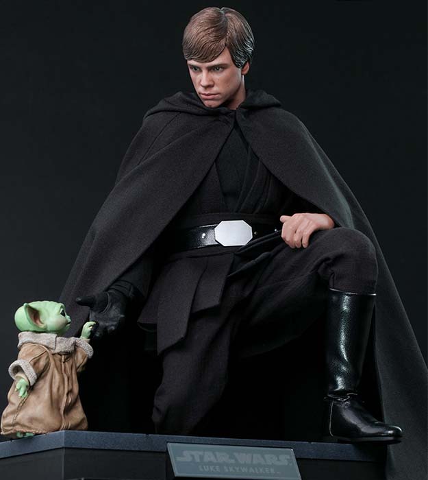 DX22 Luke Skywalker Jedi Knight with Grogu 1/6th Scale Collectible Figure Set | The Mandalorian | Star Wars