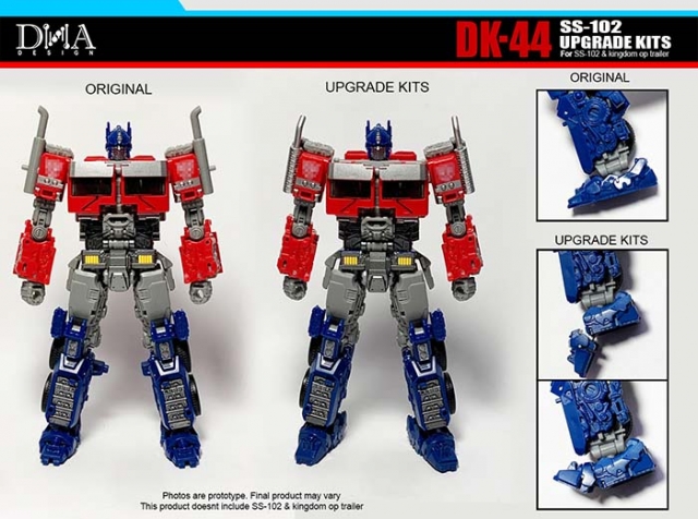 DK-44 Upgrade Kit for Buzzworthy Bumblebee SS-102 Optimus Prime | Dna Design | Upgrade Kit