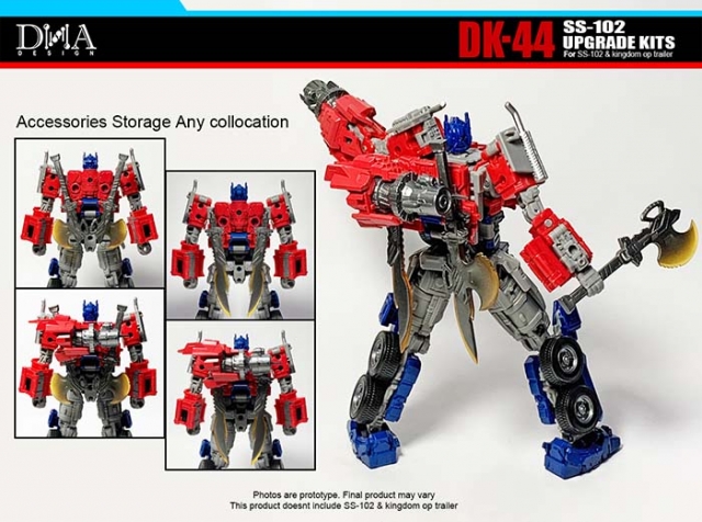 DK-44 Upgrade Kit for Buzzworthy Bumblebee SS-102 Optimus Prime | Dna Design | Upgrade Kit