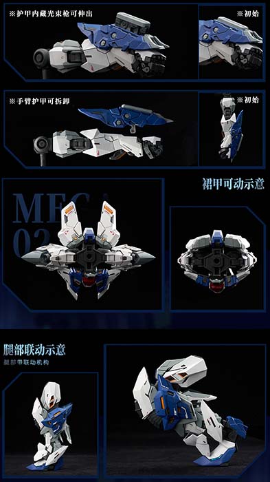 No. 2 Mecha Wolf Warrior Mega Mode 1/72 Scale | Crystal Envoy | AniMester x Nuclear Gold Reconstruction