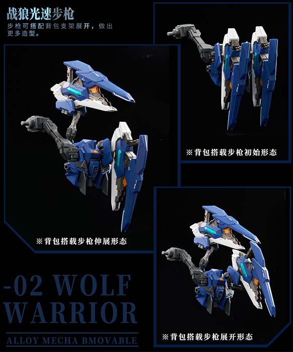 No. 2 Mecha Wolf Warrior Mega Mode 1/72 Scale | Crystal Envoy | AniMester x Nuclear Gold Reconstruction