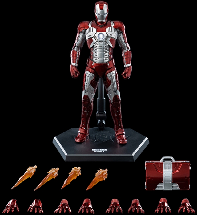 Iron Man Mark V DLX Collectible Figure| Iron Man 2 | threezero