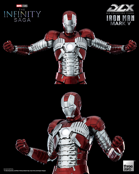 Iron Man Mark V DLX Collectible Figure| Iron Man 2 | threezero
