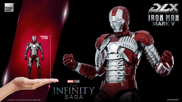 Iron Man Mark V DLX Collectible Figure| Iron Man 2 | threezero