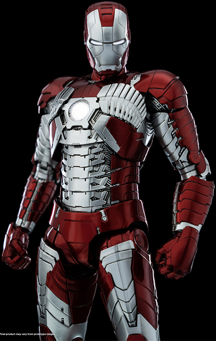 Iron Man Mark V DLX Collectible Figure| Iron Man 2 | threezero