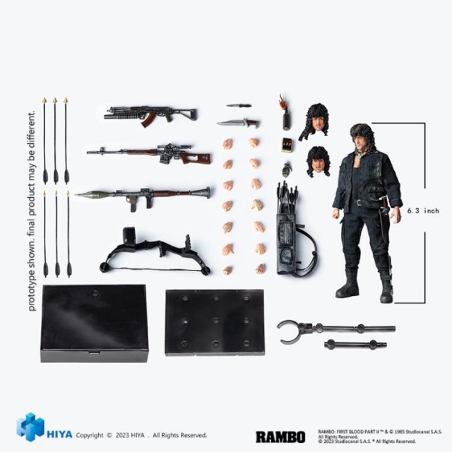 John Rambo 1:12 Scale Exquisite Super | Rambo III | Hiya Toys