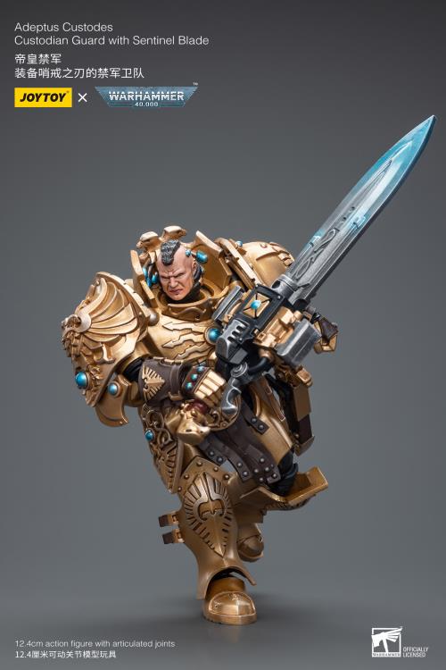 Adeptus Custodes Custodian Guard with Sentinel Blade 1/18 Scale | Warhammer 40K | Joy Toy 