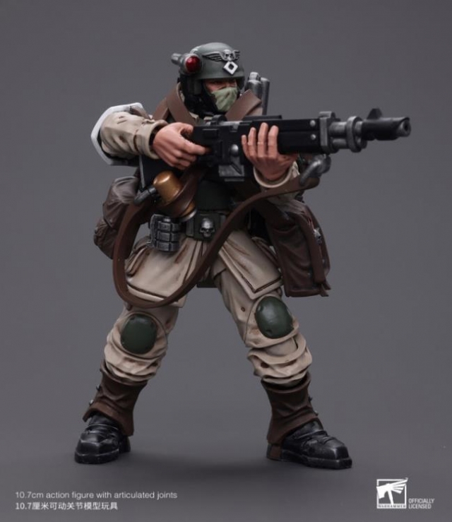 Astra Militarum Cadian Command Squad Veteran with Medi-Pack 1/18 Scale | Warhammer 40K | Joy Toy