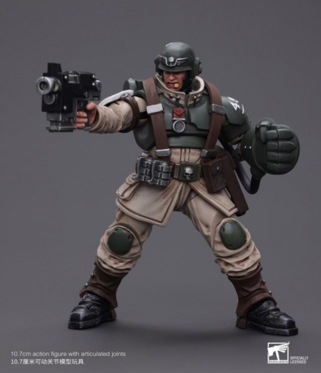 Astra Militarum Cadian Command Squad Veteran Sergeant with Power Fist 1/18 Scale | Warhammer 40K | Joy Toy