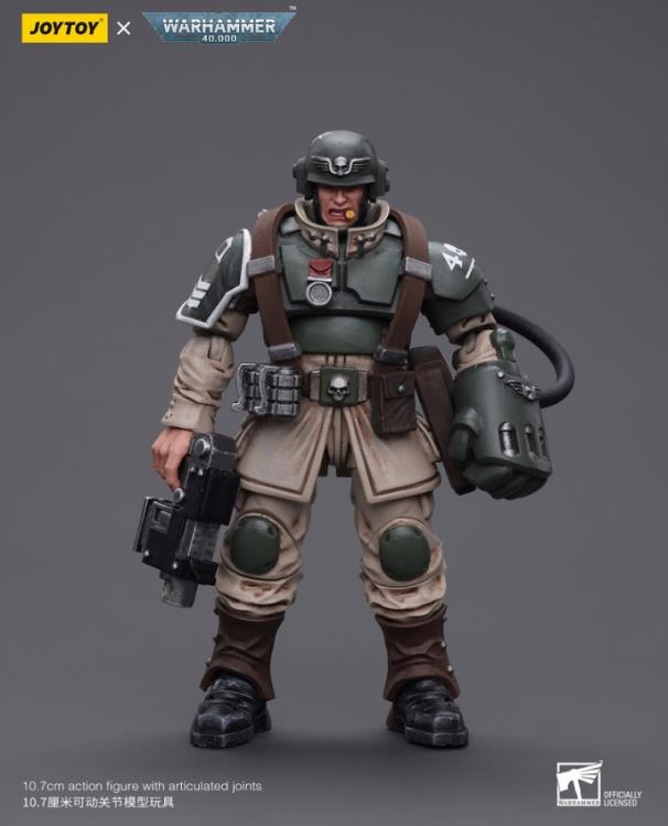 Astra Militarum Cadian Command Squad Veteran Sergeant with Power Fist 1/18 Scale | Warhammer 40K | Joy Toy