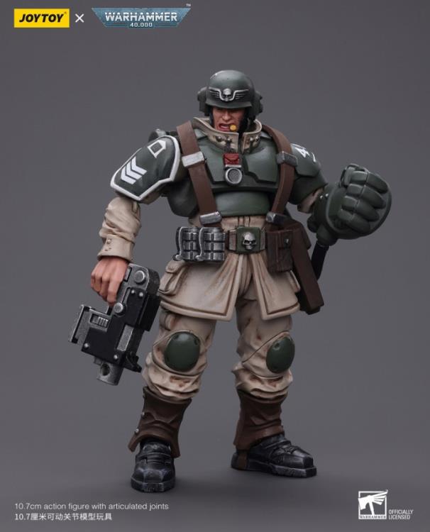 Astra Militarum Cadian Command Squad Veteran Sergeant with Power Fist 1/18 Scale | Warhammer 40K | Joy Toy