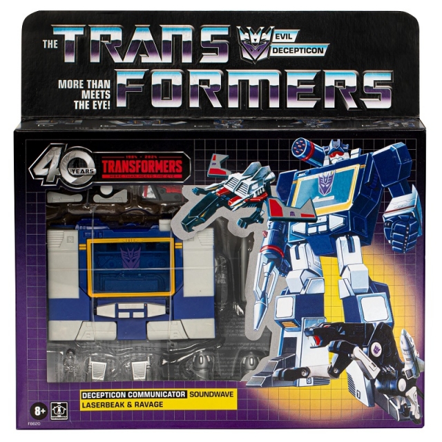 Transformers G1 Soundwave, Laserbeak, and Ravage | Transformers Vintage G1 Reissues 40th Anniversary