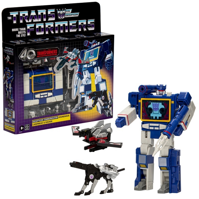 Transformers G1 Soundwave, Laserbeak, and Ravage | Transformers Vintage G1 Reissues 40th Anniversary