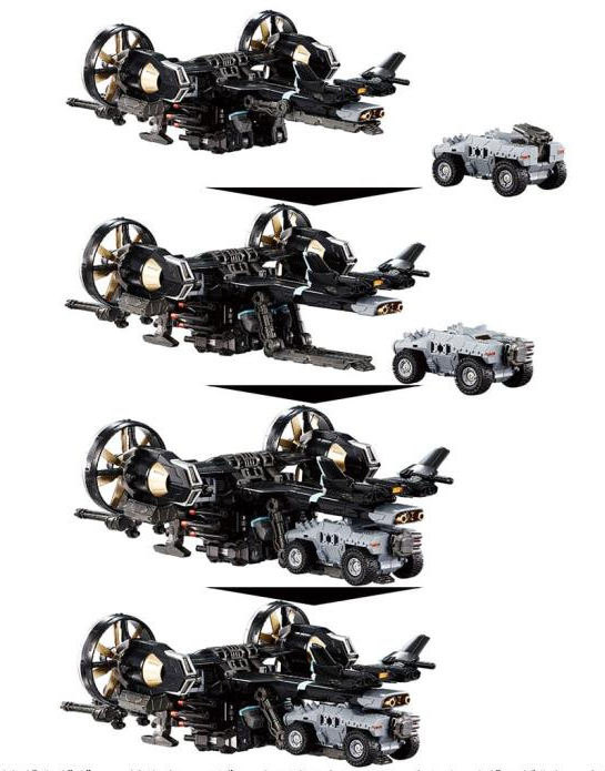 TM-22 Tactical Mover Garuda Versaulter Gyro Lifter Unit Raven | Diaclone Reboot