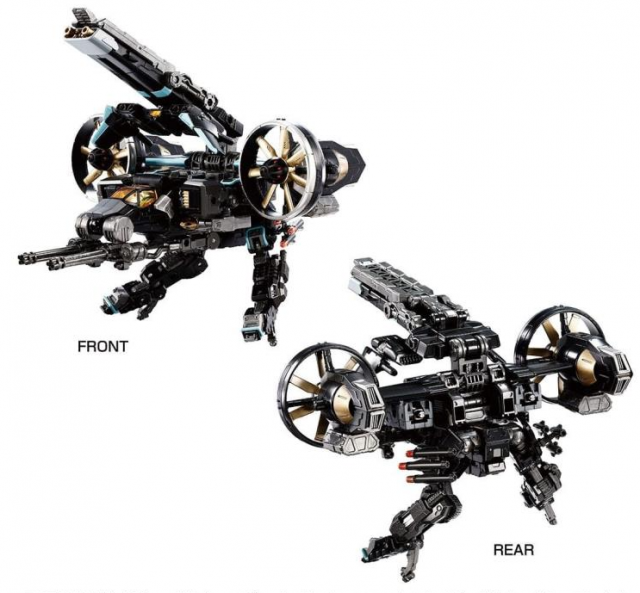 TM-22 Tactical Mover Garuda Versaulter Gyro Lifter Unit Raven | Diaclone Reboot
