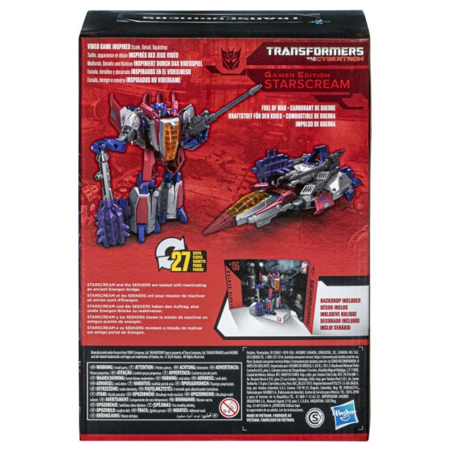 Voyager Class 06 Starscream Gamer Edition | Transformers Generations War for Cybertron