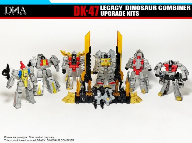 DK-47 Upgrade Kit for Transformers Legacy Dinosaur Combiner Figures | Dna Design | Upgrade Kit