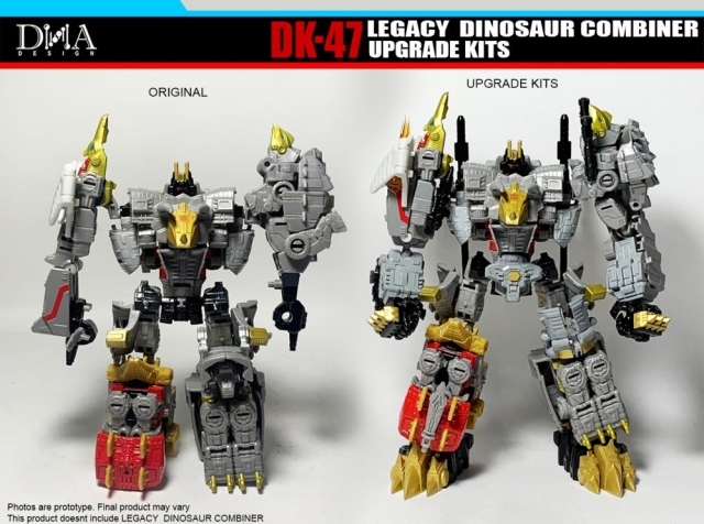 DK-47 Upgrade Kit for Transformers Legacy Dinosaur Combiner Figures | Dna Design | Upgrade Kit