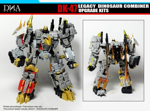DK-47 Upgrade Kit for Transformers Legacy Dinosaur Combiner Figures | Dna Design | Upgrade Kit