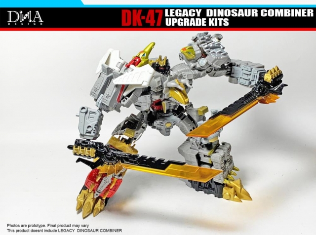 DK-47 Upgrade Kit for Transformers Legacy Dinosaur Combiner Figures | Dna Design | Upgrade Kit