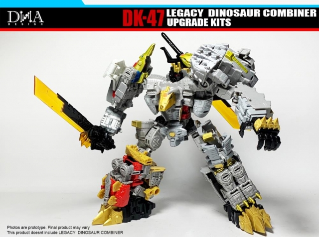 DK-47 Upgrade Kit for Transformers Legacy Dinosaur Combiner Figures | Dna Design | Upgrade Kit