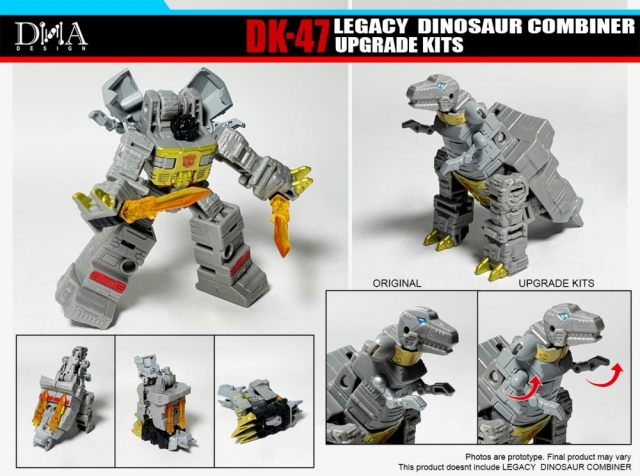DK-47 Upgrade Kit for Transformers Legacy Dinosaur Combiner Figures | Dna Design | Upgrade Kit