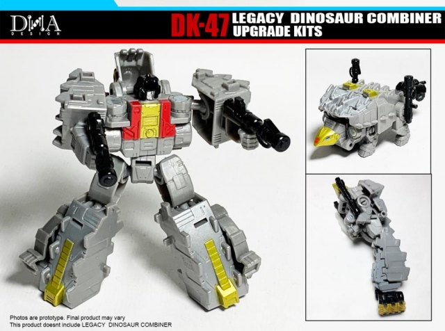 DK-47 Upgrade Kit for Transformers Legacy Dinosaur Combiner Figures | Dna Design | Upgrade Kit