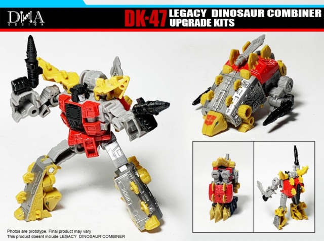 DK-47 Upgrade Kit for Transformers Legacy Dinosaur Combiner Figures | Dna Design | Upgrade Kit