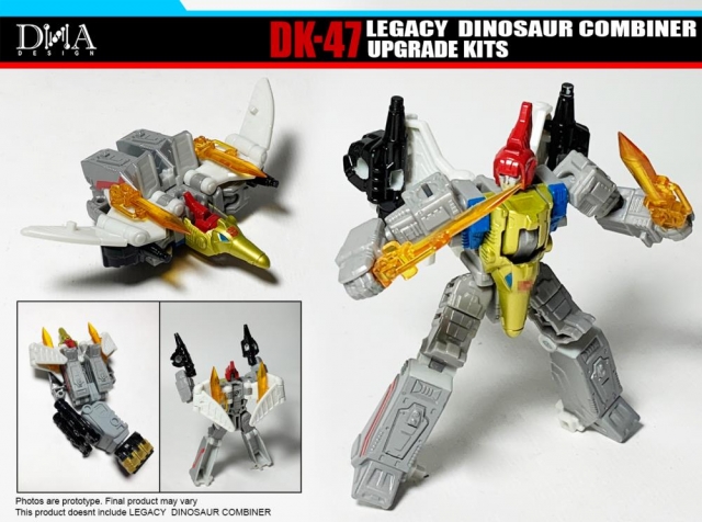 DK-47 Upgrade Kit for Transformers Legacy Dinosaur Combiner Figures | Dna Design | Upgrade Kit