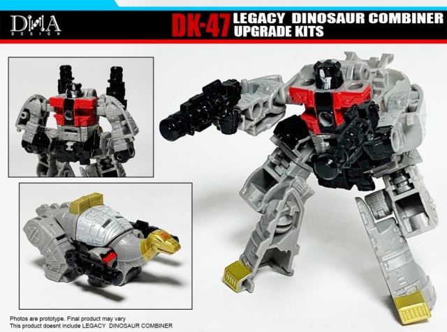 DK-47 Upgrade Kit for Transformers Legacy Dinosaur Combiner Figures | Dna Design | Upgrade Kit