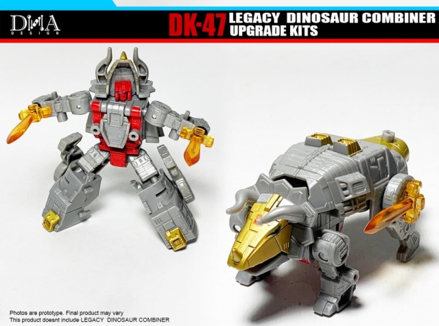 DK-47 Upgrade Kit for Transformers Legacy Dinosaur Combiner Figures | Dna Design | Upgrade Kit
