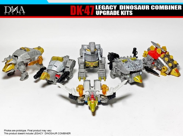DK-47 Upgrade Kit for Transformers Legacy Dinosaur Combiner Figures | Dna Design | Upgrade Kit