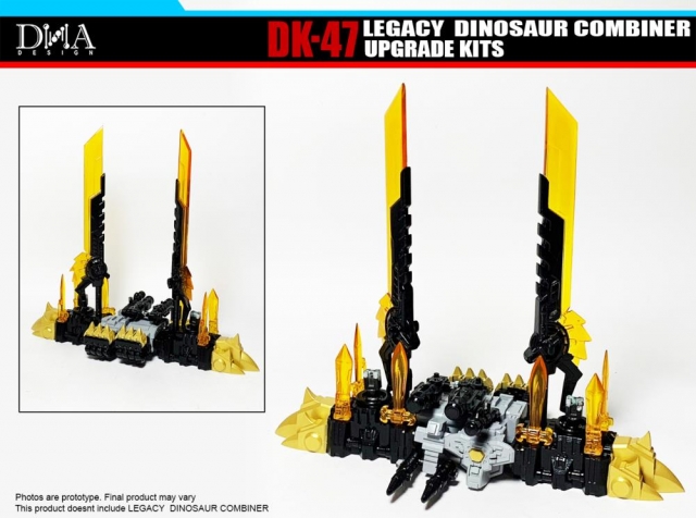 DK-47 Upgrade Kit for Transformers Legacy Dinosaur Combiner Figures | Dna Design | Upgrade Kit