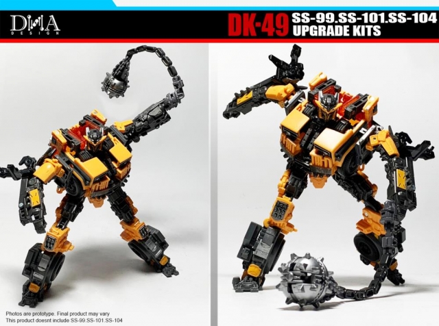 DK-49 Upgrade Kit for Transformers Studio Series 99, SS101, and Studio Series 104 | Dna Design | Upgrade Kit