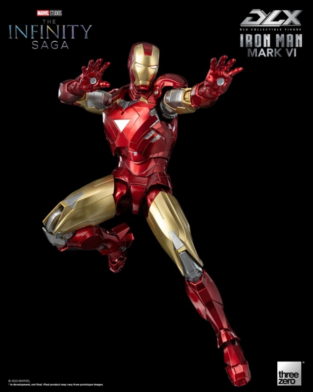 Iron Man Mark 6 DLX Collectible Figure | Threezero Avengers: Infinity Saga DLX
