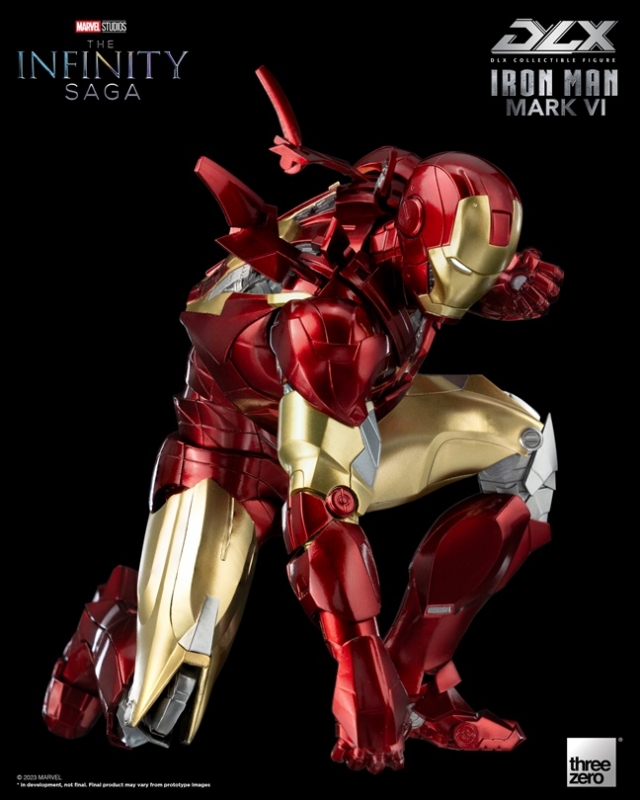 Iron Man Mark 6 DLX Collectible Figure | Threezero Avengers: Infinity Saga DLX