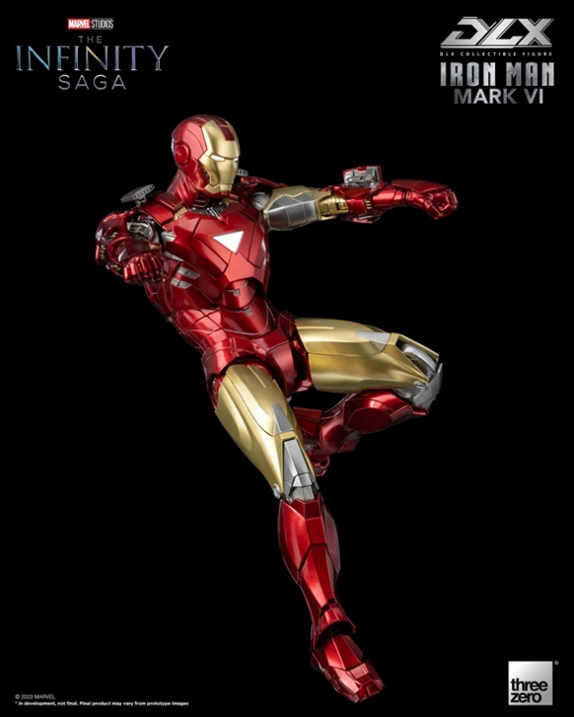 Iron Man Mark 6 DLX Collectible Figure | Threezero Avengers: Infinity Saga DLX